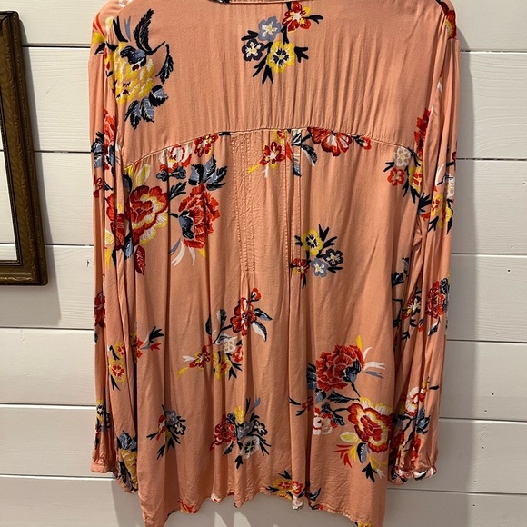 Old Navy Blush Floral Boho Blouse – Size XXL - Picture 10 of 11